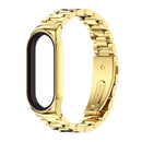 For Xiaomi Mi Band 7 / 7 NFC MIJOBS CS Three-Bead Metal Stainless Steel Watch Band(Gold)