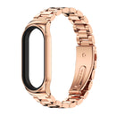 For Xiaomi Mi Band 7 / 7 NFC MIJOBS CS Three-Bead Metal Stainless Steel Watch Band(Rose Gold)