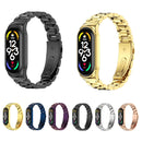 For Xiaomi Mi Band 7 / 7 NFC MIJOBS CS Three-Bead Metal Stainless Steel Watch Band(Silver)