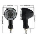 2 PCS PE-ZSD-174 Motorcycle Flashing Rotation Mode LED Two-color Modified Round Turn Signal Light(Yellow + Red Light)