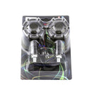 2 PCS PE-ZSD-174 Motorcycle Flashing Rotation Mode LED Two-color Modified Round Turn Signal Light(Yellow + Red Light)