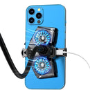K8 Twin Turbo Semiconductor Mobile Phone Dedicated Back Clip Radiator(Gun Color)