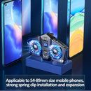 K8 Twin Turbo Semiconductor Mobile Phone Dedicated Back Clip Radiator(Gun Color)