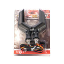 2 PCS KC048 Split Flashing Type Motorcycle Turn Signal Light Assembly with Daytime Running Light Function(Yellow + Red Light)