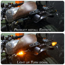 2 PCS KC025 Motorcycle 14LED Turn Signal Light(Black Shell + Yellow Lens)