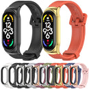 For Xiaomi Mi Band 7 / 7 NFC MIJOBS CS Metal Case + Silicone Watch Band(Black)