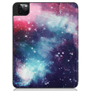 For iPad Pro 11 inch 2020 Painted TPU Smart Tablet Holster With Sleep Function & Tri-Fold Bracket & Pen Slot(Galaxy Nebula)