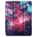 For iPad Pro 11 inch 2020 Painted TPU Smart Tablet Holster With Sleep Function & Tri-Fold Bracket & Pen Slot(Galaxy Nebula)