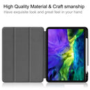 For iPad Pro 11 inch 2020 Painted TPU Smart Tablet Holster With Sleep Function & Tri-Fold Bracket & Pen Slot(Big Eye ME)