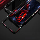 For Samsung Galaxy S22 5G Aurora Series Lens Protector + Metal Frame Protective Phone Case(Gold Silver)