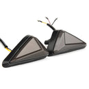 2 PCS KC051 Motorcycle Fairing Embedded LED Turn Signal Light(Yellow + Red Light)