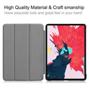 For iPad Pro 11 inch 2020 Custer Texture Smart PU Leather Tablet Case with Sleep / Wake-up Function & 3-Fold Holder(Gray)