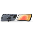 PC + TPU Magnetic Ring Holder Phone Case For iPhone 14 Pro (Navy Blue)