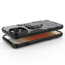 PC + TPU Magnetic Ring Holder Phone Case For iPhone 14 Pro (Navy Blue)