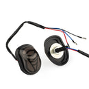 2 PCS PE-ZST-5404 Car/Motorcycle Universal V-Shaped LED Running Water Flashing Turn Signal Light, Light Shell Color:Smoked(Yellow + White Light)