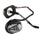 2 PCS PE-ZST-5404 Car/Motorcycle Universal V-Shaped LED Running Water Flashing Turn Signal Light, Light Shell Color:Grey White(Yellow + Blue Light)