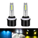 1 Pair 880 DC 12V-24V 12W 1800LM Car LED Fog Light(Ice Blue Light)
