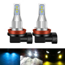 1 Pair H16JP DC 12V-24V 12W 1800LM Car LED Fog Light(Ice Blue Light)