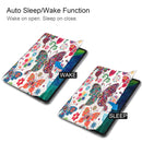 For iPad Pro 11 inch 2020 Custer Painted PU Leather Tablet Case with Sleep / Wake-up Function & 3-Fold Holder(Color Butterfly)