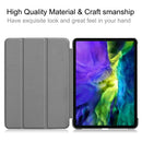 For iPad Pro 11 inch 2020 Custer Painted PU Leather Tablet Case with Sleep / Wake-up Function & 3-Fold Holder(Color Butterfly)