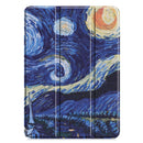 For iPad Pro 11 inch 2020 Custer Painted PU Leather Tablet Case with Sleep / Wake-up Function & 3-Fold Holder(Starry Sky)