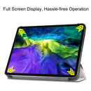 For iPad Pro 11 inch 2020 Custer Painted PU Leather Tablet Case with Sleep / Wake-up Function & 3-Fold Holder(Elf Girl)