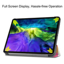 For iPad Pro 11 inch 2020 Custer Painted PU Leather Tablet Case with Sleep / Wake-up Function & 3-Fold Holder(Magic Cube)