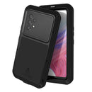 For Samsung Galaxy A53 LOVE MEI Metal Shockproof Waterproof Dustproof Protective Phone Case with Glass(Army Green)