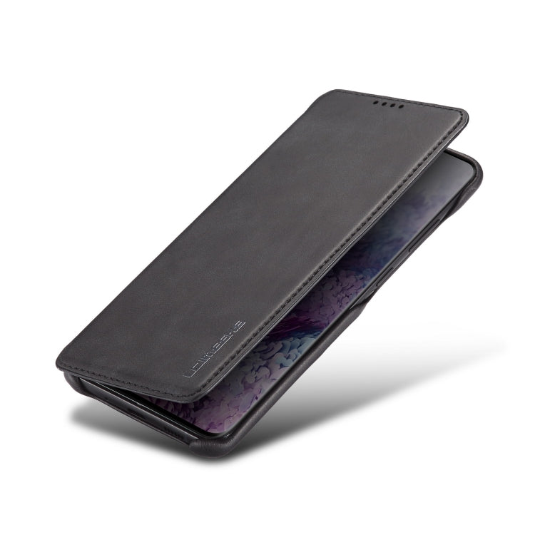 For Galaxy S20+ LC.IMEEKE Hon Ancient Series Horizontal Flip Leather Case with Holder & Card Slot(Black)