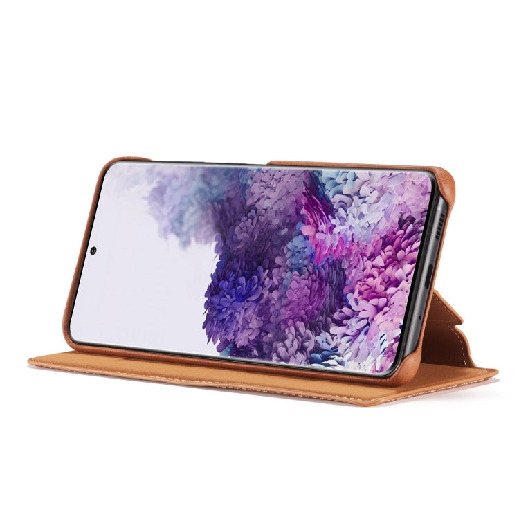 For Galaxy S20+ LC.IMEEKE Hon Ancient Series Horizontal Flip Leather Case with Holder & Card Slot(Black)