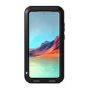 For Samsung Galaxy S22 Ultra 5G LOVE MEI Metal Shockproof Waterproof Dustproof Protective Phone Case(Army Green)