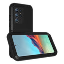 For Samsung Galaxy S22 Ultra 5G LOVE MEI Metal Shockproof Waterproof Dustproof Protective Phone Case(Army Green)