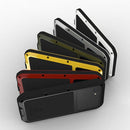 For iPhone SE 2022 / SE 2020 / 8 / 7 LOVE MEI Metal Shockproof Waterproof Dustproof Protective Phone Case with Glass(Black)