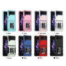 For Samsung Galaxy Z Flip4 Ring Holder Non-slip Shockproof Armor Phone Case(Pink)