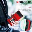 For Samsung Galaxy Z Flip4 Ring Holder Non-slip Shockproof Armor Phone Case(Black)