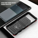 For Samsung Galaxy Z Flip4 Ring Holder Non-slip Shockproof Armor Phone Case(White)