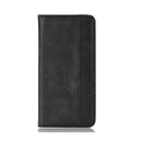 For Motorola Moto G71s/G82 5G/G52 4G Magnetic Buckle Retro Crazy Horse Leather Phone Case(Black)