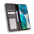 For Motorola Moto G71s/G82 5G/G52 4G Magnetic Buckle Retro Crazy Horse Leather Phone Case(Black)