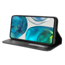 For Motorola Moto G71s/G82 5G/G52 4G Magnetic Buckle Retro Crazy Horse Leather Phone Case(Black)
