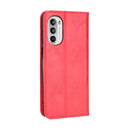 For Motorola Moto G71s/G82 5G/G52 4G Magnetic Buckle Retro Crazy Horse Leather Phone Case(Red)