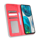 For Motorola Moto G71s/G82 5G/G52 4G Magnetic Buckle Retro Crazy Horse Leather Phone Case(Red)