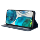 For Motorola Moto G71s/G82 5G/G52 4G Magnetic Buckle Retro Crazy Horse Leather Phone Case(Blue)