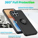 For Honor X8 Q Shadow 1 Series TPU + PC Phone Case with Ring(Sky Blue)