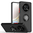 For Honor X9 Q Shadow 1 Series TPU + PC Phone Case with Ring(Black+Red)