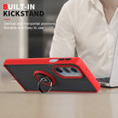 For Motorola Edge X30/30 Pro/Plus 2022 Q Shadow 1 Series TPU + PC Phone Case with Ring(Black+Red)