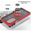 For Motorola Edge X30/30 Pro/Plus 2022 Q Shadow 1 Series TPU + PC Phone Case with Ring(Yellow)