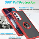 For Motorola Edge X30/30 Pro/Plus 2022 Q Shadow 1 Series TPU + PC Phone Case with Ring(Green)