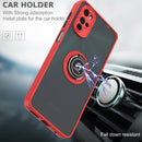 For Motorola Moto G22 Q Shadow 1 Series TPU + PC Phone Case with Ring(Sky Blue)