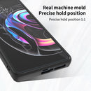 For Motorola Edge 20 Pro Q Shadow 1 Series TPU + PC Phone Case with Ring(Black+Red)