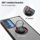 For Motorola Edge 20 Pro Q Shadow 1 Series TPU + PC Phone Case with Ring(Black+Red)